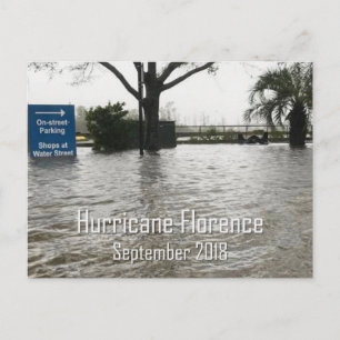 Hurricane Florence Wilmington NC Briefkaart
