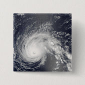 Hurricane Flossie Vierkante Button 5,1 Cm (Voorkant)