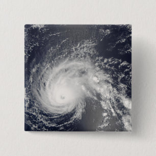 Hurricane Flossie Vierkante Button 5,1 Cm