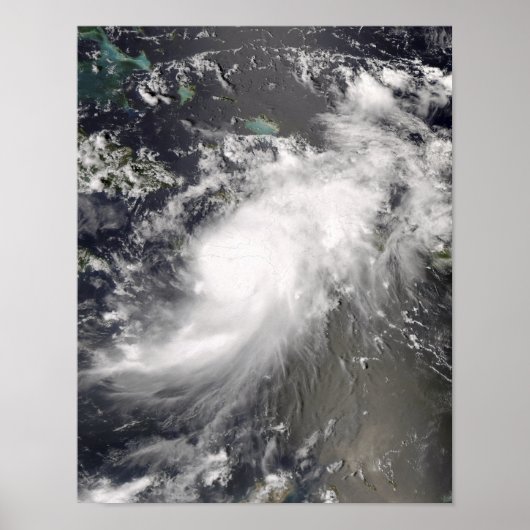 Hurricane Gustav over Hispaniola Poster (Voorkant)