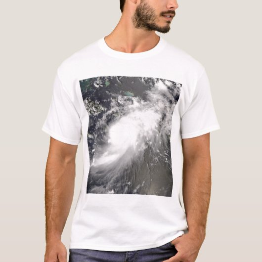 Hurricane Gustav over Hispaniola T-shirt (Voorkant)