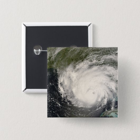Hurricane Gustav Vierkante Button 5,1 Cm (Voorkant /achterkant)