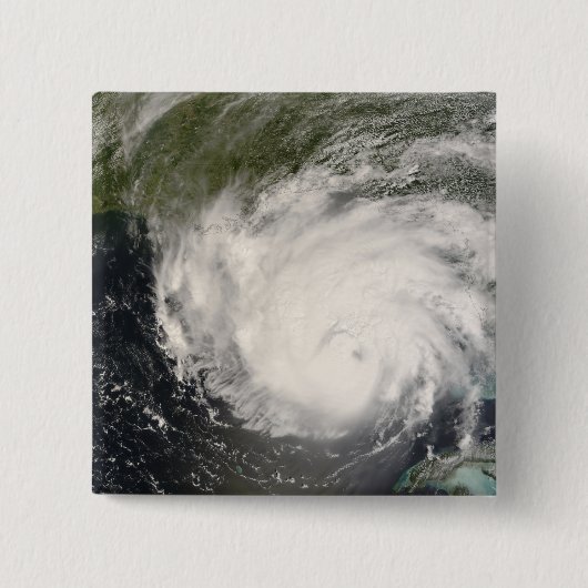 Hurricane Gustav Vierkante Button 5,1 Cm (Voorkant)