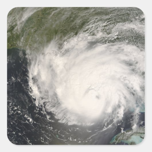 Hurricane Gustav Vierkante Sticker (Voorkant)