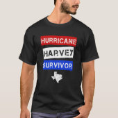 Hurricane Harvey Survivor mannen Texas Shirt (Voorkant)