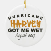 Hurricane Harvey Texas 2017 Keramisch Ornament (Achterkant)