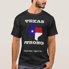 Hurricane Harvey Texas Strong Black T-shirt
