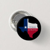 Hurricane Harvey Texas Strong State Flag Button (Voorkant /achterkant)