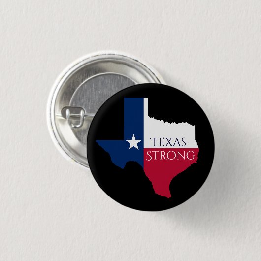Hurricane Harvey Texas Strong State Flag Button (Voorkant /achterkant)