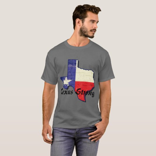 Hurricane Harvey Texas Strong T-Shirt (Voorkant volledig)