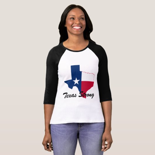 Hurricane Harvey Texas Strong T-Shirt (Voorkant volledig)