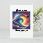 Hurricane Helene Survivor Florida Storm Kaart (Staand voorkant)