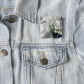 Hurricane Henriette Vierkante Button 5,1 Cm (In situ)