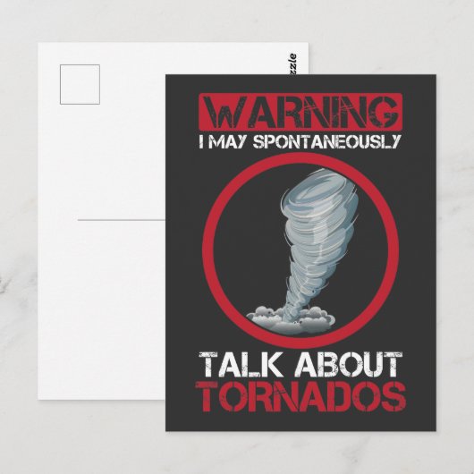 Hurricane Hunter Weather storm Briefkaart (Voorkant / Achterkant)