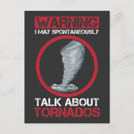 Hurricane Hunter Weather storm Briefkaart (Voorkant)