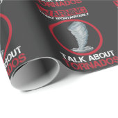 Hurricane Hunter Weather storm Cadeaupapier (Rol Hoek)