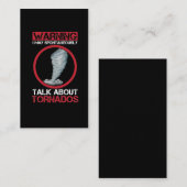 Hurricane Hunter Weather storm Visitekaartje (Voorkant / Achterkant)