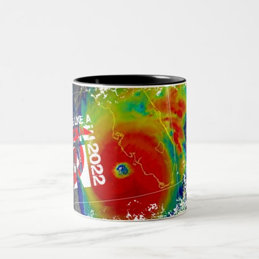 Hurricane Ian Coffee-Mok Tweekleurige Koffiemok (Center)