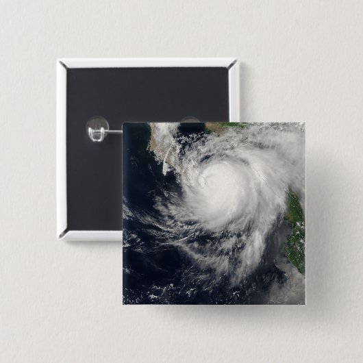 Hurricane Ignacio Vierkante Button 5,1 Cm (Voorkant /achterkant)