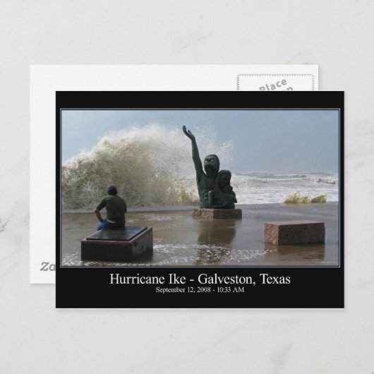 Hurricane Ike Briefkaart (Voorkant / Achterkant)