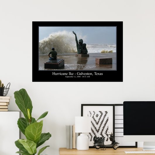 Hurricane Ike Poster (Thuiskantoor)