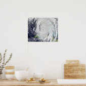 Hurricane Irma Afbeelding van Cudjoe Key, Florida Poster (Keuken)