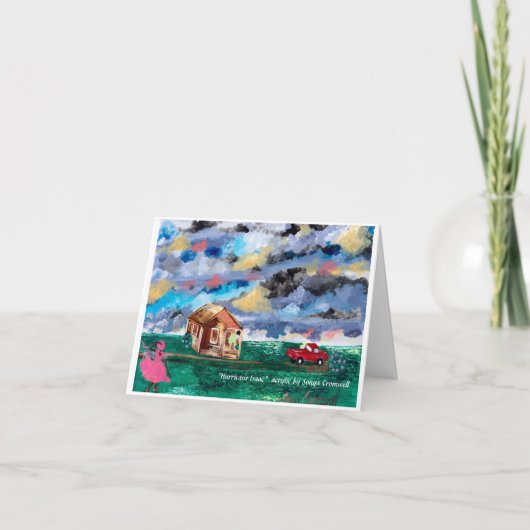 "Hurricane Isaac" gevouwen wenskaart Kaart (Voorkant)