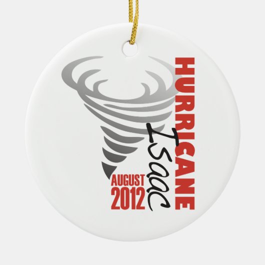 Hurricane Isaac Survivor Keramisch Ornament (Voorkant)