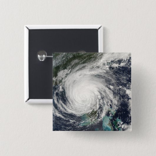 Hurricane Jeanne Vierkante Button 5,1 Cm (Voorkant /achterkant)