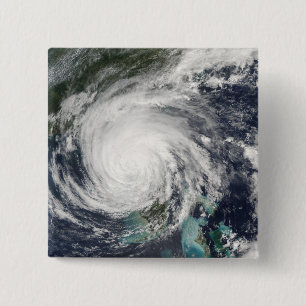 Hurricane Jeanne Vierkante Button 5,1 Cm