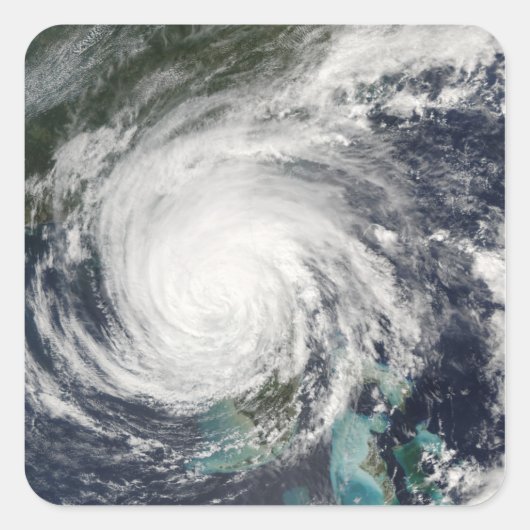 Hurricane Jeanne Vierkante Sticker (Voorkant)