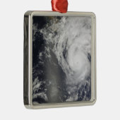 Hurricane Jimena over Baja California Metalen Ornament (Rechts)