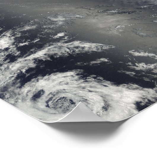 Hurricane Jimena over Baja California Poster (Hoek)