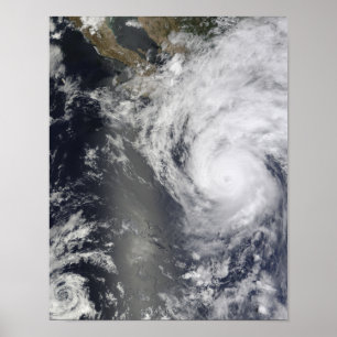 Hurricane Jimena over Baja California Poster