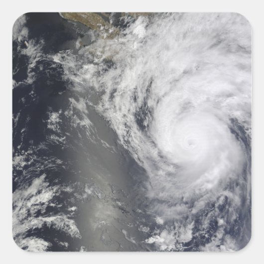 Hurricane Jimena over Baja California Vierkante Sticker (Voorkant)