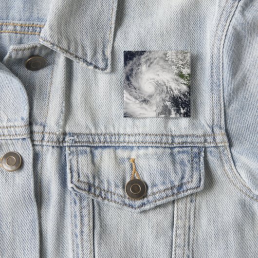 Hurricane Jimena Vierkante Button 5,1 Cm (In situ)