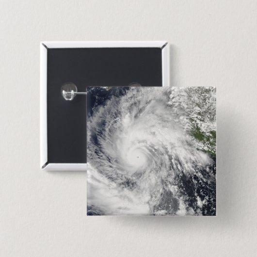 Hurricane Jimena Vierkante Button 5,1 Cm (Voorkant /achterkant)