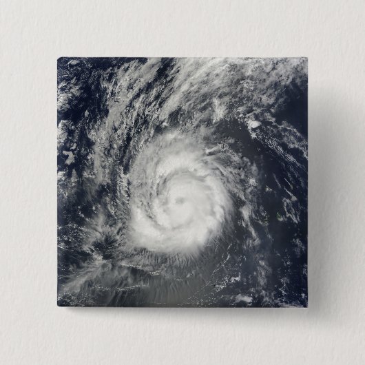 Hurricane Julia Vierkante Button 5,1 Cm (Voorkant)