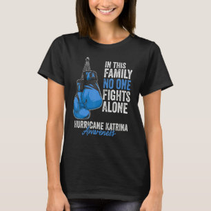 Hurricane Katrina Awareness Month Boxing Glove Bl T-shirt