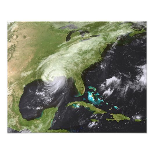 Hurricane Katrina Foto Afdruk (Voorkant)