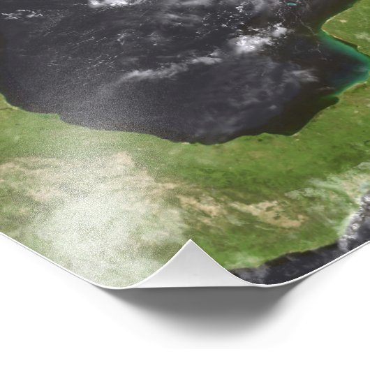 Hurricane Katrina Foto Afdruk (Hoek)