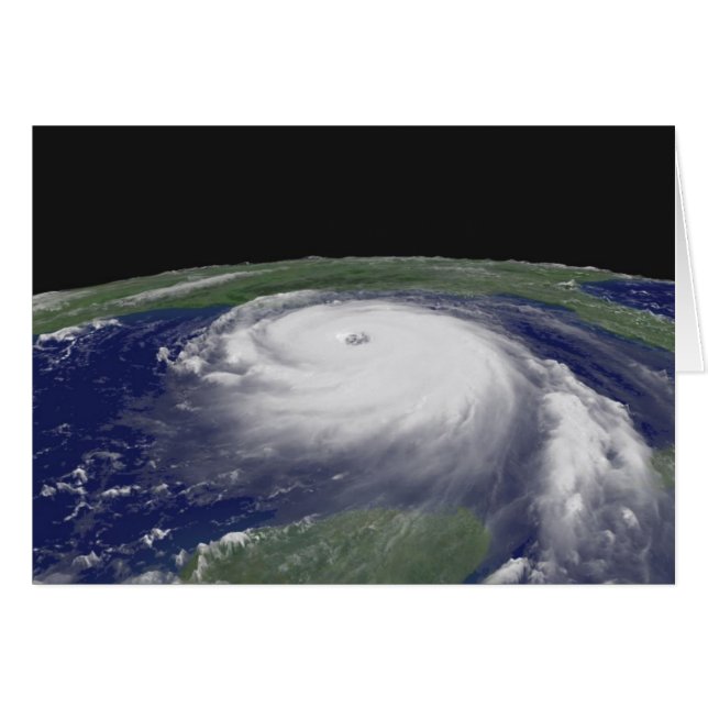 Hurricane Katrina Satellite afbeelding (Voorkant Horizontaal)