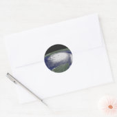 Hurricane Katrina Satellite afbeelding Ronde Sticker (Envelop)
