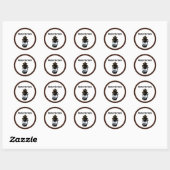Hurricane Lantern Wilderness Camping Art Ronde Sticker (Vel)