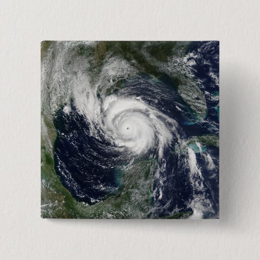 Hurricane Lili Vierkante Button 5,1 Cm (Voorkant)