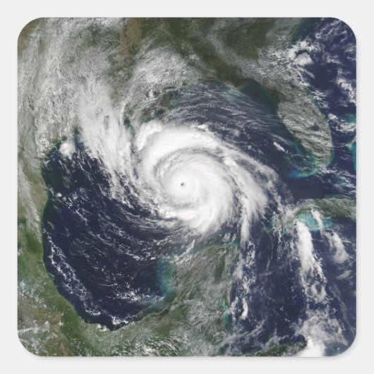 Hurricane Lili Vierkante Sticker (Voorkant)