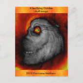 Hurricane Matthew Skull-afbeelding Briefkaart (Voorkant)