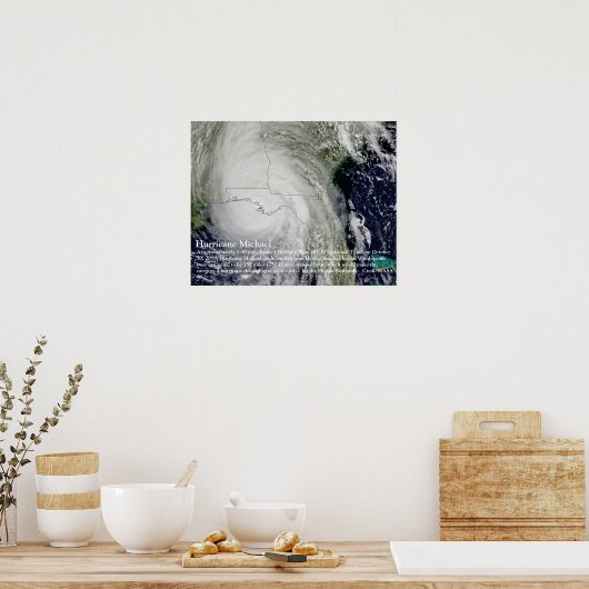 Hurricane Michael Poster (Keuken)
