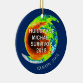 HURRICANE MICHAEL SURVIVOR | Stad en staat Keramisch Ornament (Rechts)