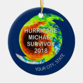 HURRICANE MICHAEL SURVIVOR | Stad en staat Keramisch Ornament (Voorkant)